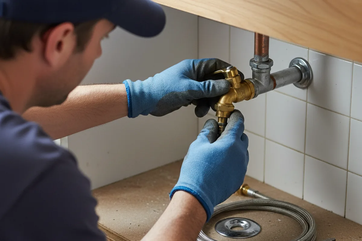 Shutoff valve and fitting work during Repiping in Woodburn